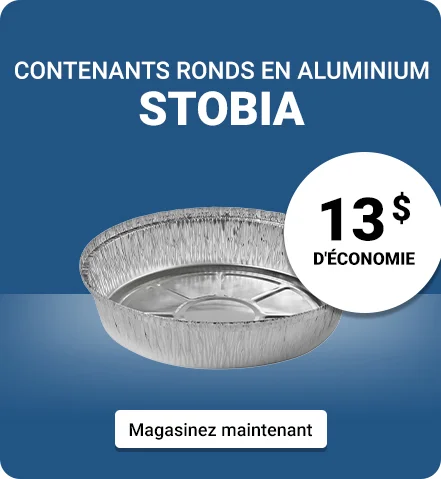  Contenants ronds en aluminium -Stobia. 13 $ d'économie. Magasinez maintenant.