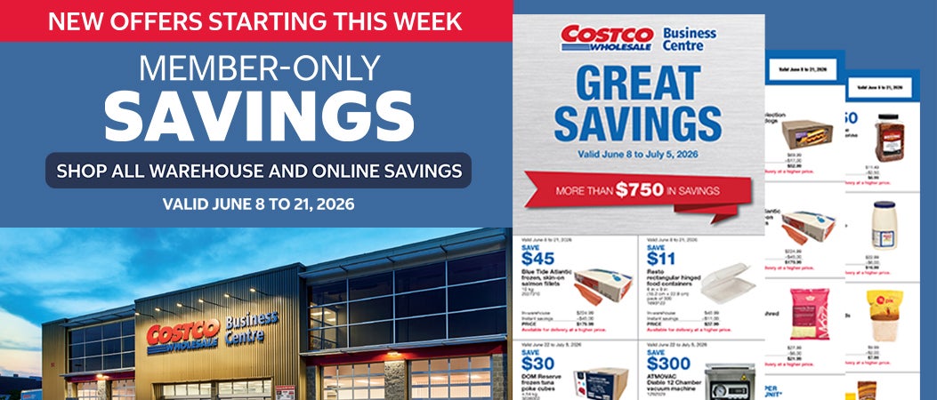 NEW OFFERS STARTING THIS WEEK  Member-only savings Shop all warehouse and online savings Valid June 8 to 21, 2026