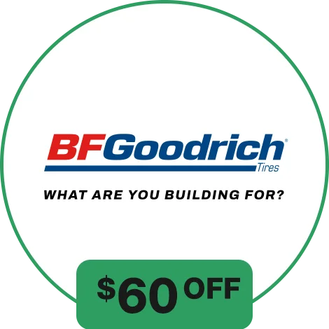 BFGoodrich Tires $60 OFF
