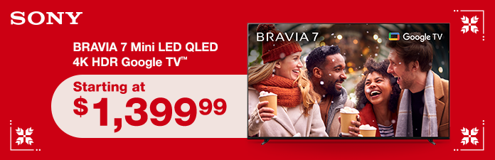 Sony BRAVIA 7 Series - 4K UHD QLED Mini-LED LCD TV - Allstate 3-Year Protection Plan Bundle Included for 5 Years of Total Coverage*