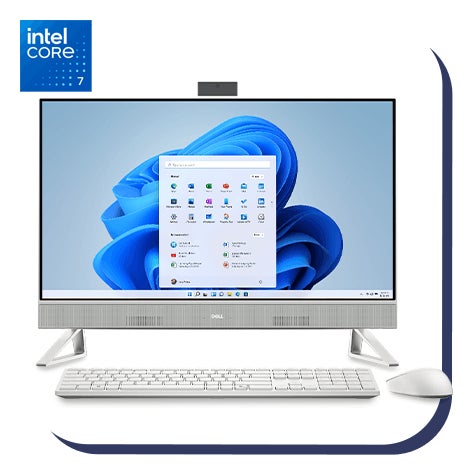 Dell EC27250 All-in-One 27" FHD with Touch Display Desktop, Intel Core 7 Processor and NVIDIA GeForce MX570A Graphics