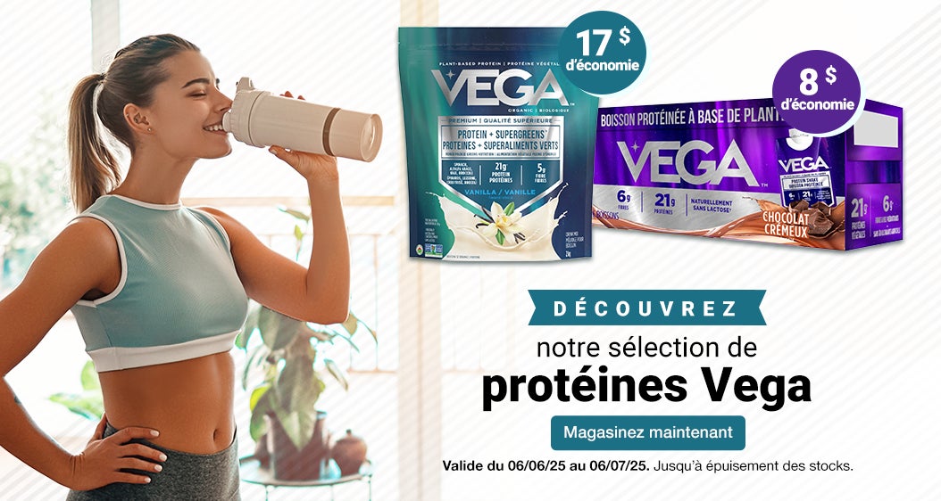 Découvrez notre sélection de protéines Vega. Valide du 06/06/25 au 06/07/25. Magasinez maintenant. Jusqu’à épuisement des stocks.