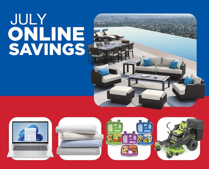Shop July Online Savings!