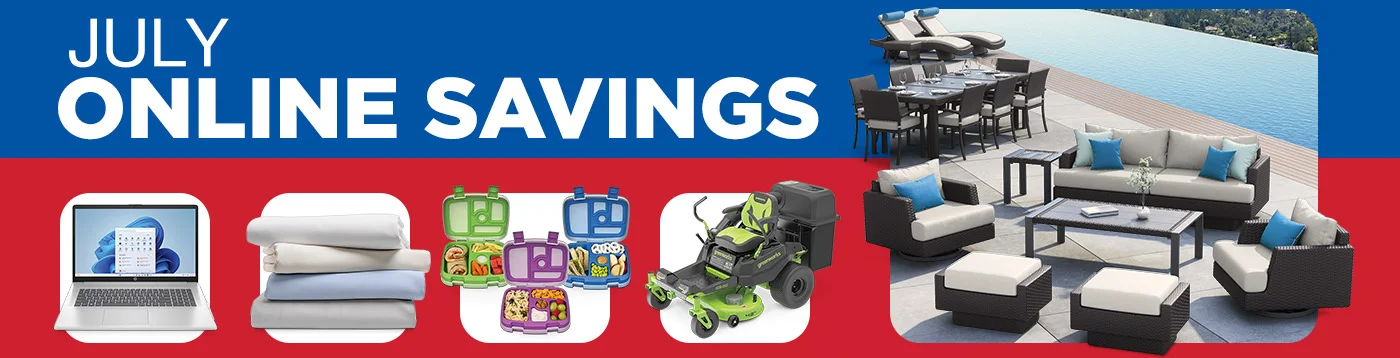 Shop July Online Savings!