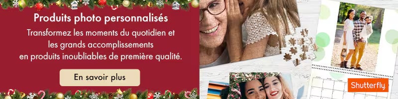 Produits photo personnalisés Transformez les moments du quotidien et les grands accomplissements en produits inoubliables  de première qualité. En savoir plus