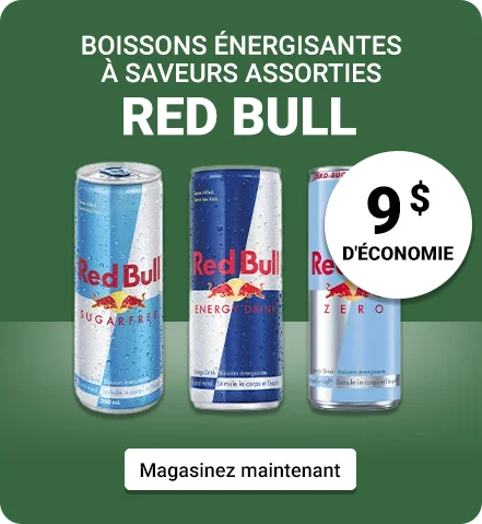 Boissons énergisantes à saveurs assorties Red Bull  9 $ d'économie Magasinez maintenant .