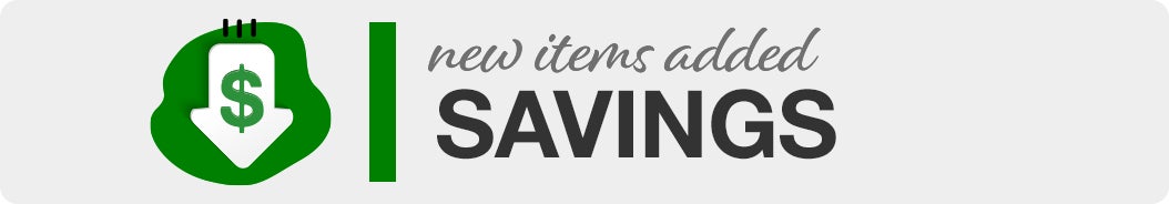 New items added Savings