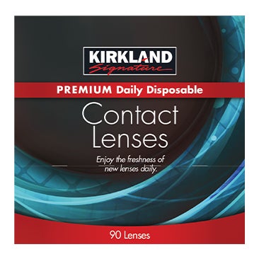 Kirkland Signature Daily Disposable Contact Lenses, 90-Pack