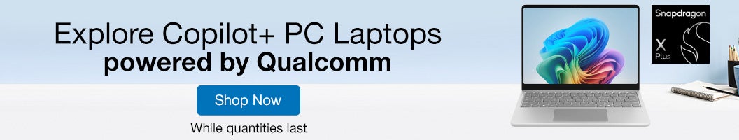 Explore Copilot+ PC Laptops powered by Qualcomm  Shop Now While quantities last