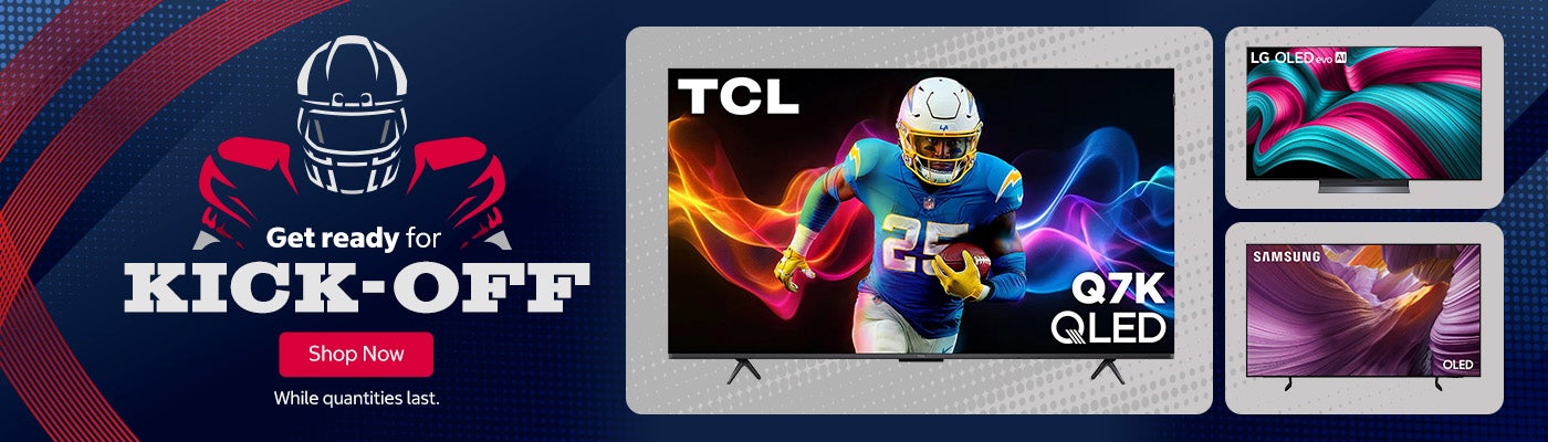 Get ready for Kick-off. Shop Now. While quantities last.