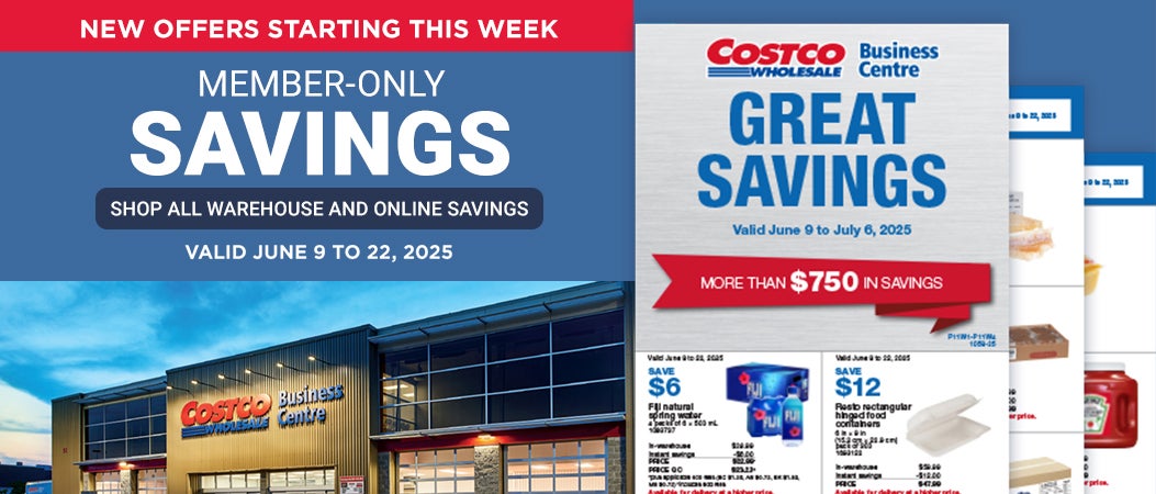 NEW OFFERS STARTING THIS WEEK  Member-only savings Shop all warehouse and online savings Offers valid June 9 to 22, 2025
