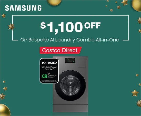 Samsung Bespoke AI Laundry Combo All-in-One 5.3 cu. ft. Ultra Capacity Washer and Ventless Heat Pump Dryer