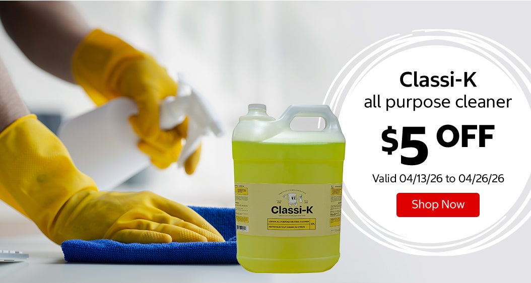 Classi-K all purpose cleaner $5 Off. Valid 04/13/26 to 04/26/26. Shop Now 