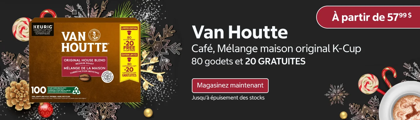 Van Houtte - Café, Mélange maison original K-Cup 80 godets et 20 GRATUITES À partir de 57,99 $ Magasinez maintenant Jusqu'à épuisement des stocks