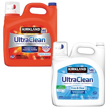 Kirkland Signature UltraClean Fresh Scent AND/OR Free & Clear Liquid Laundry Detergent