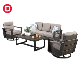 SunVilla Alden Outdoor 4-Piece Seating Set