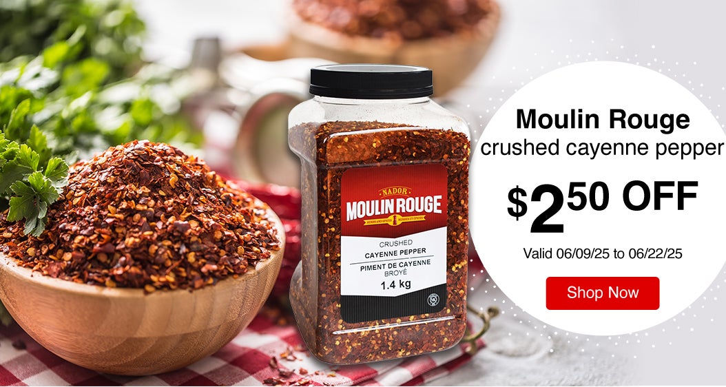 Moulin Rouge crushed cayenne pepper $2.50 Off Valid 06/09/25 to 06/22/25 Shop Now