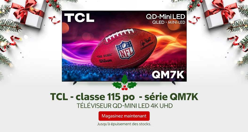 TCL - classe 115 po - série QM7K - téléviseur QD-Mini LED 4K UHD. Jusqu'à épuisement des stocks. Magasinez maintenant.