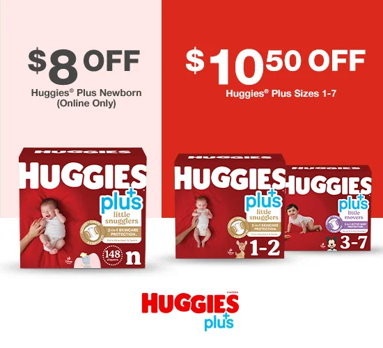 Huggies Plus Diapers Size Newborn Huggies Plus Diapers Sizes 1 - 2 Huggies Plus Diapers Sizes 3 - 7