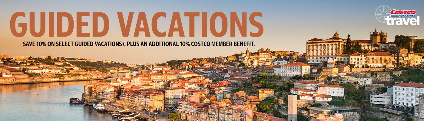 Guided Vacations. Save 10% on select guided vacations. Plus an additional 10% Costco member benefit. Costco wholesale travel.