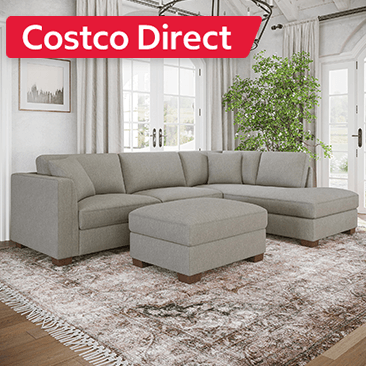 Thomasville Walsen Sectional with Storage Ottoman