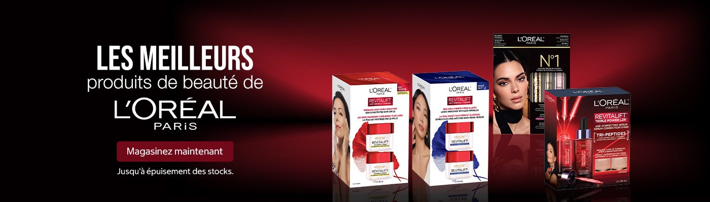Les meilleurs produits de beauté de L’Oréal Paris Jusqu'à épuisement des stocks Magasinez maintenant 