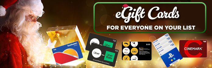 eGift Cards for Everyone on Your List