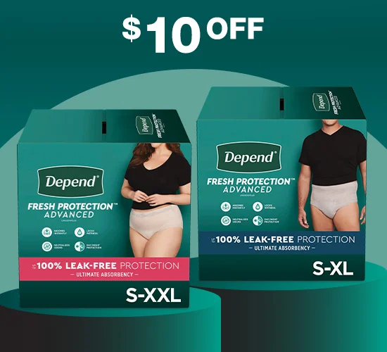 Depend Fresh Protection Advanced Incontinence Underwear for Women, Ultimate Absorbency, Depend Fresh Protection Advanced Incontinence Underwear for Men