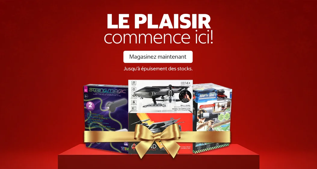 LE PLAISIR commence ici!  Jusqu'à épuisement des stocks. Magasinez maintenant.