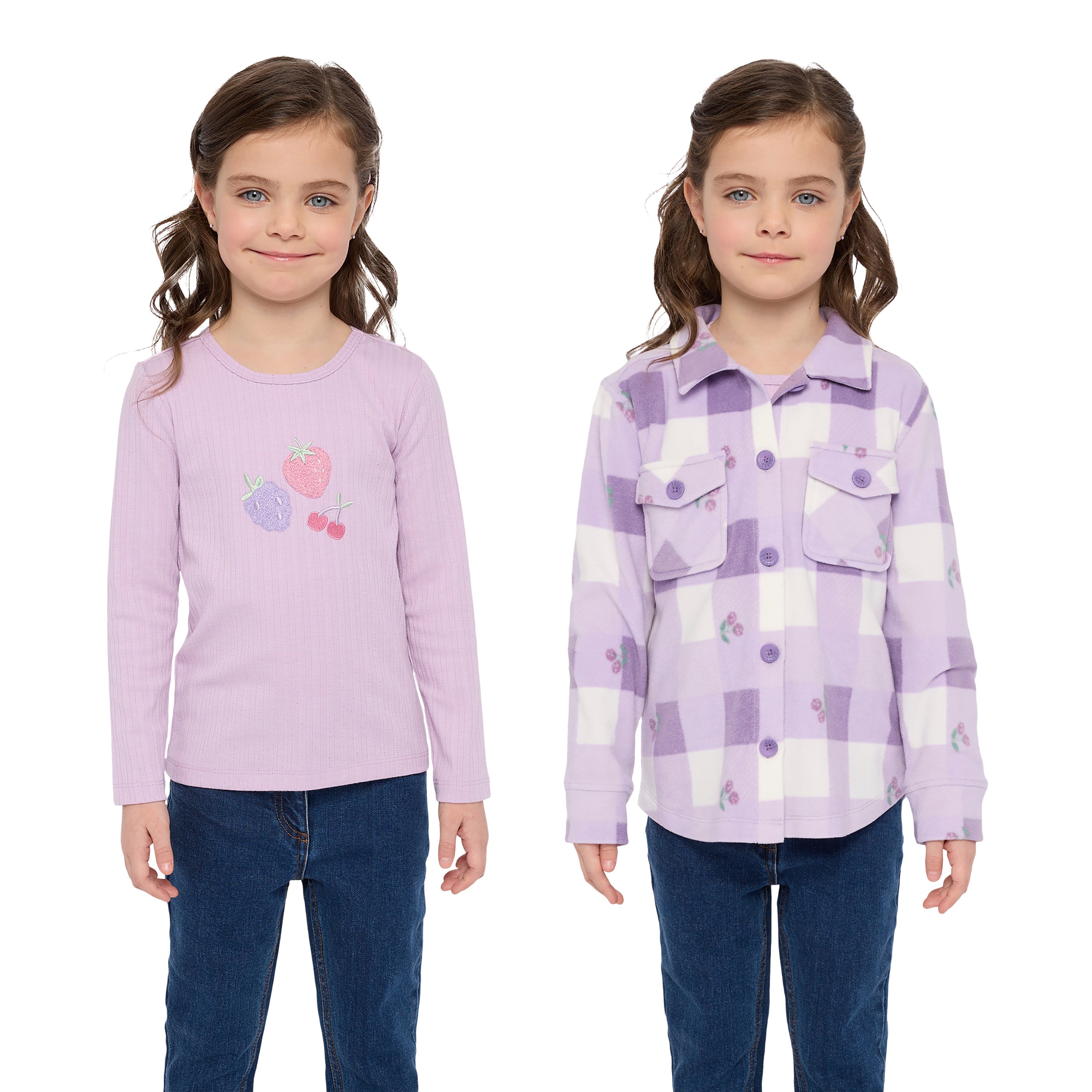 Pekkle polar fleece shirt & tee set