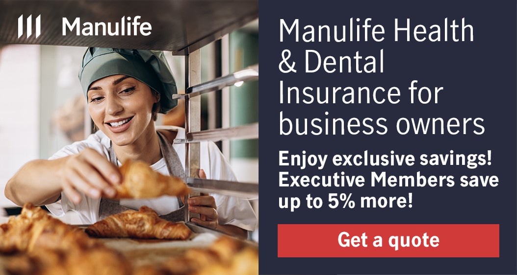 Manulife Health & Dental Insurance for business owners  Enjoy exclusive savings! Executive Members save up to 5% more!  Get a quote 
