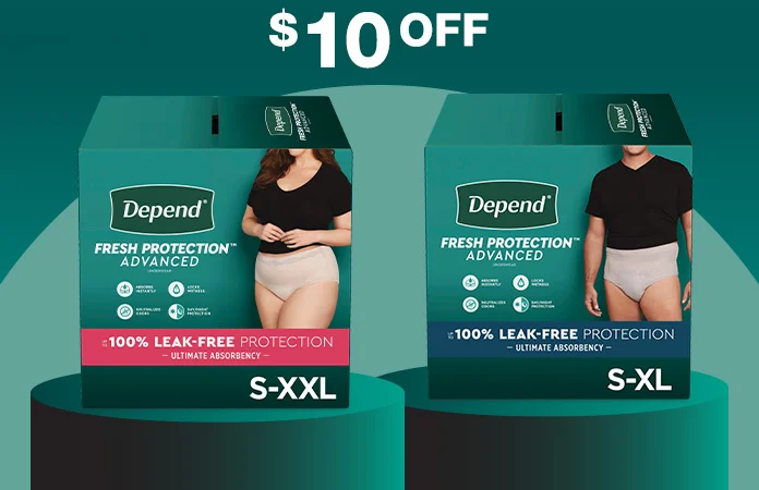 Depend Fresh Protection Advanced Incontinence Underwear for Women, Ultimate Absorbency, Depend Fresh Protection Advanced Incontinence Underwear for Men