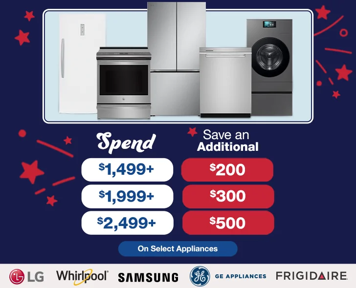Shop July 4th Appliance Savings!