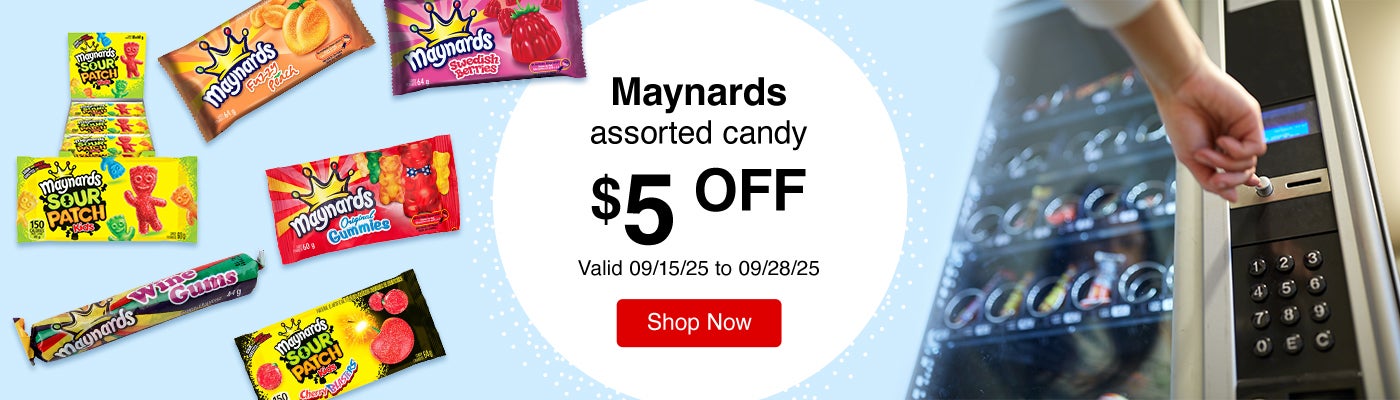 Maynards assorted candy  $5 Off. Valid 09/15/25 to 09/28/25. Shop Now 