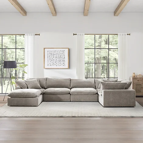 Sereen 6-piece Fabric Modular Sectional