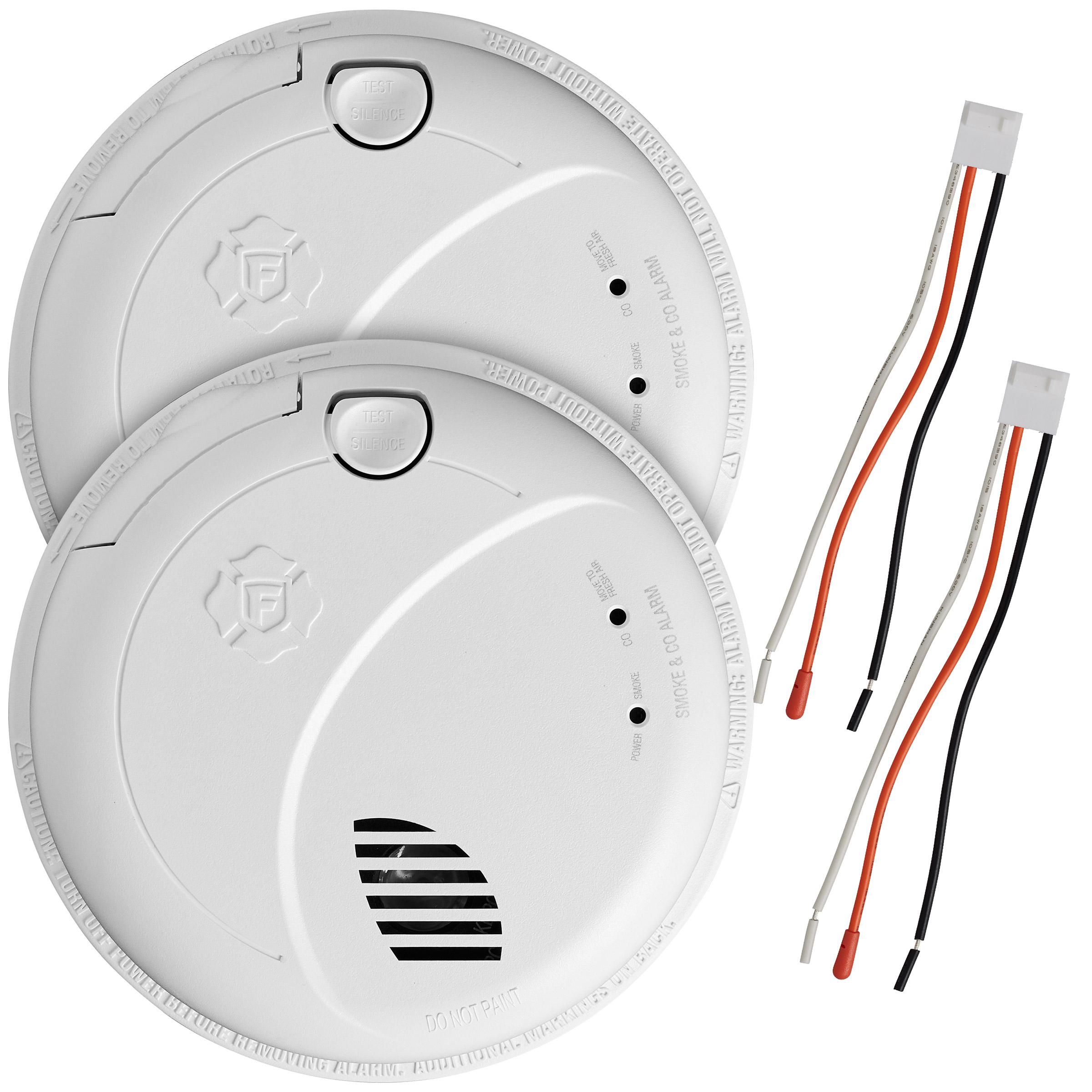 First Alert BRK Precision Detection Wired Talking Smoke/CO Alarm  2-pack