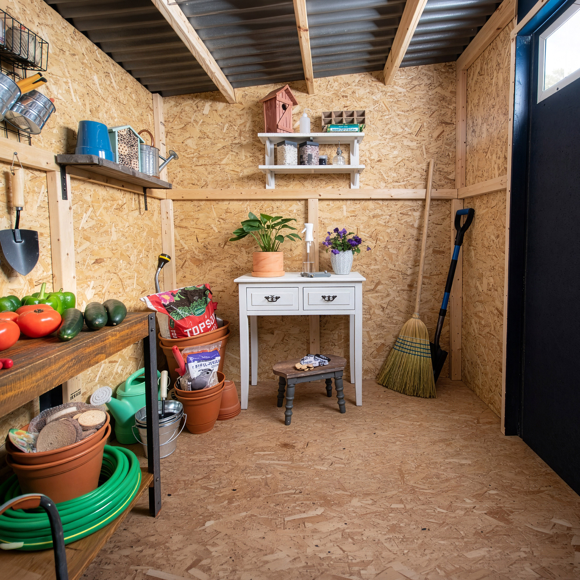 Yardline Melbourne 8' x 6' Wood Shed - Do It Yourself Assembly