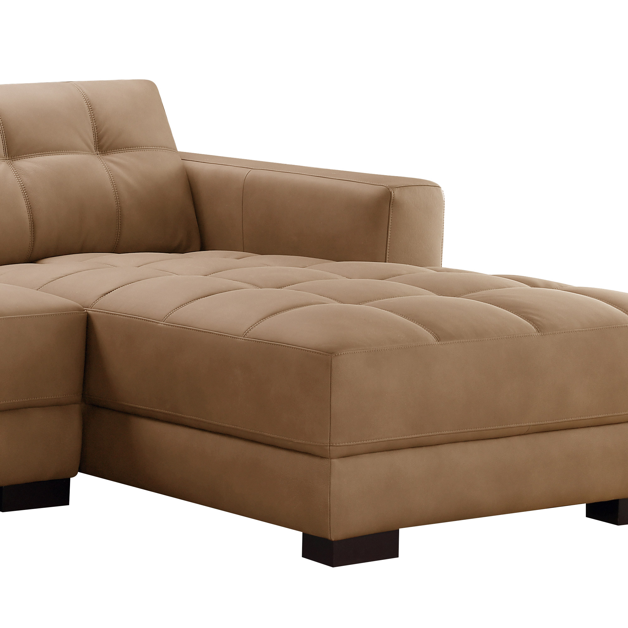 Klyden 2-piece Leather Chaise Sectional | Costco