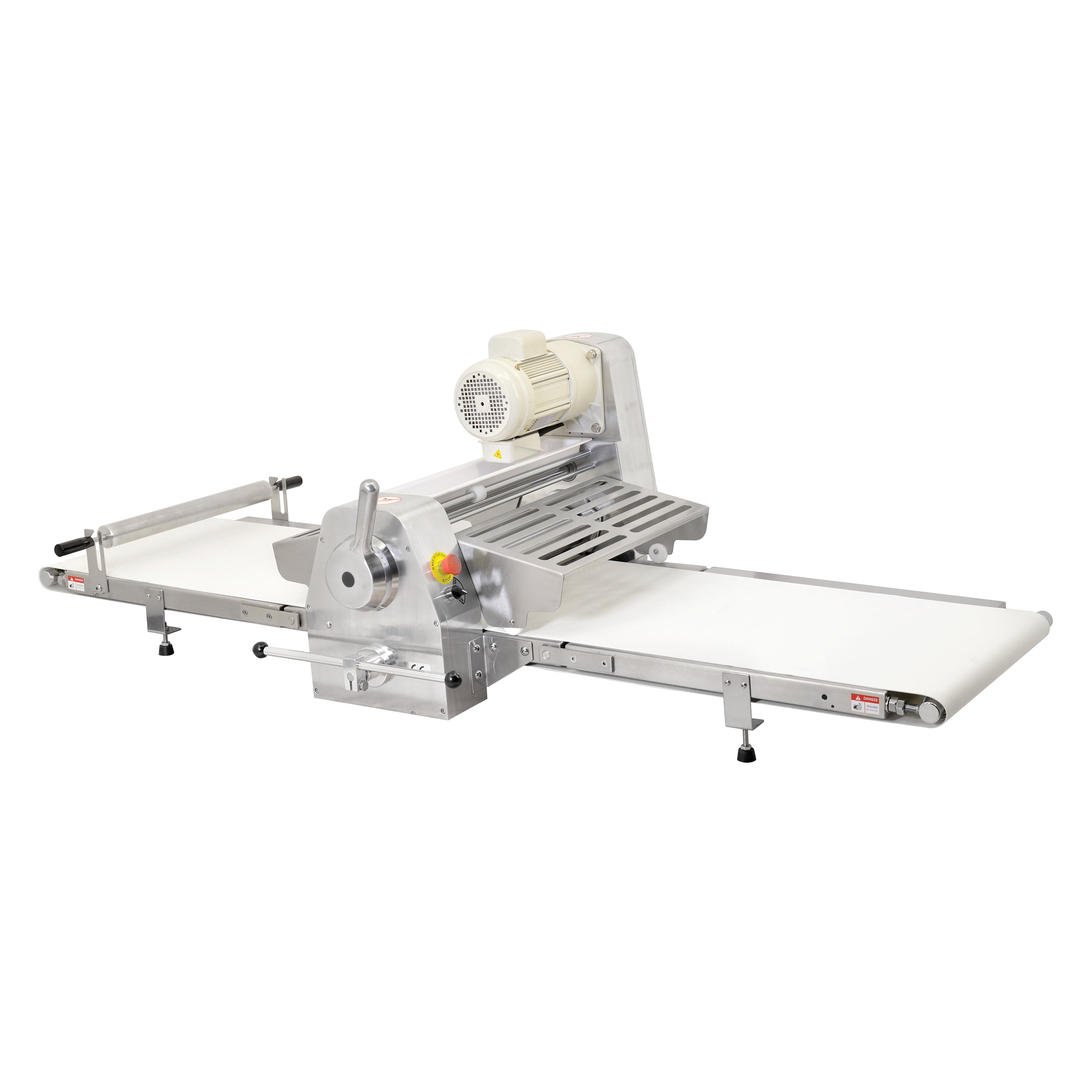 Zanduco 88 in. Stainless Steel Countertop Reversible Commercial Dough Sheeter