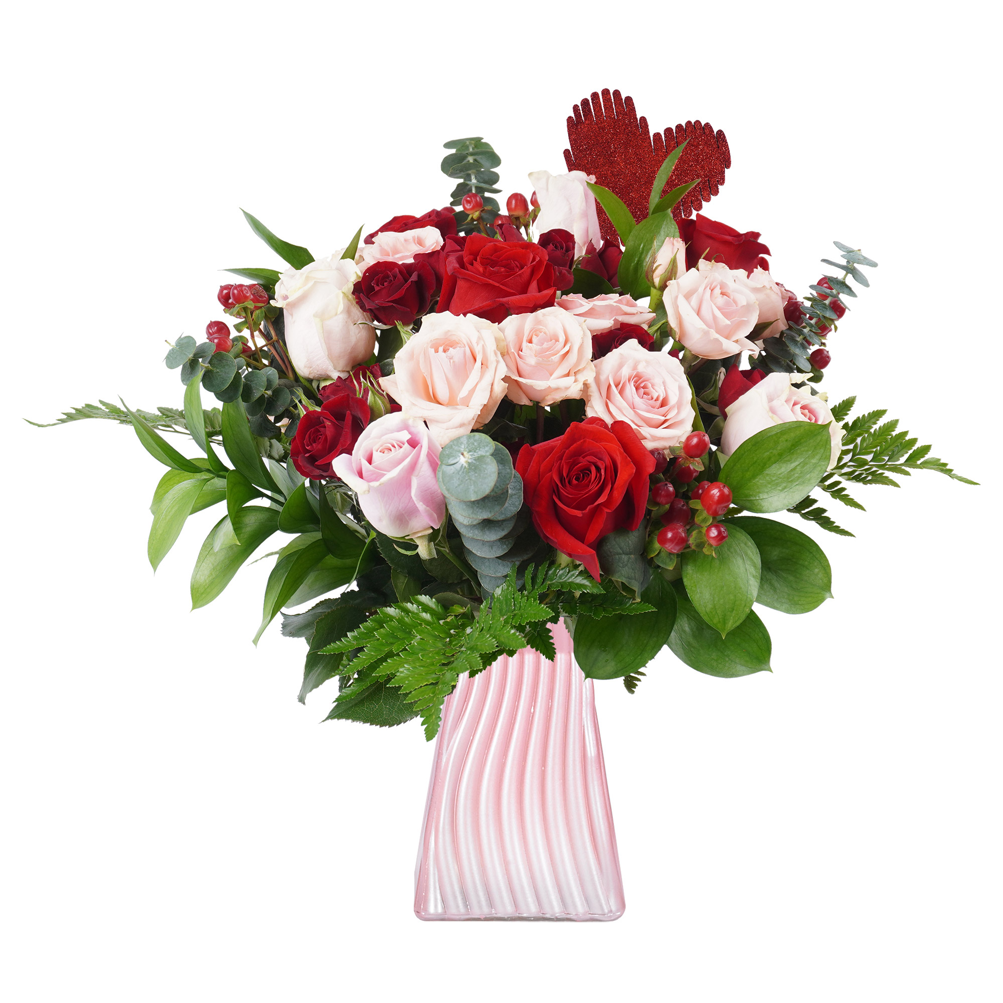 Fall In Love Bouquet with Vase