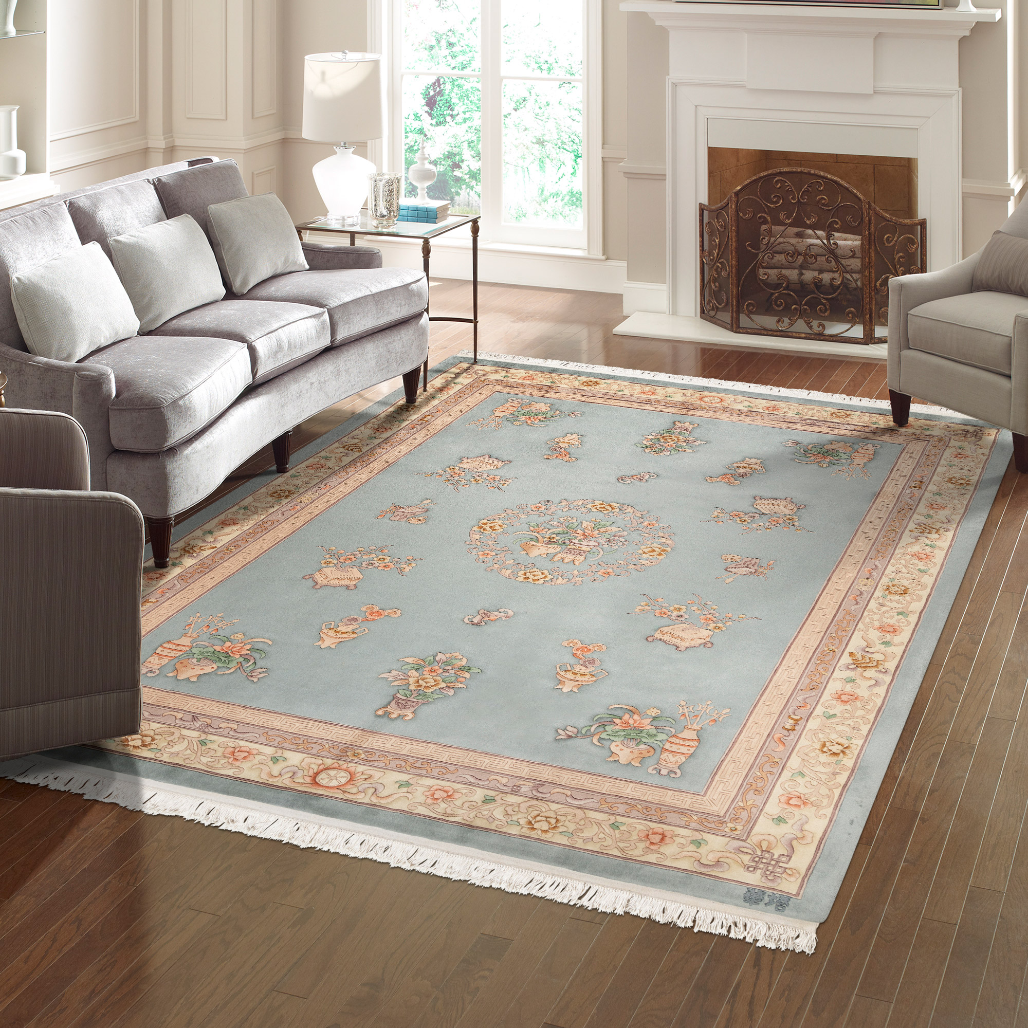 Pagoda Hand Knotted Rug Collection  Atticus
