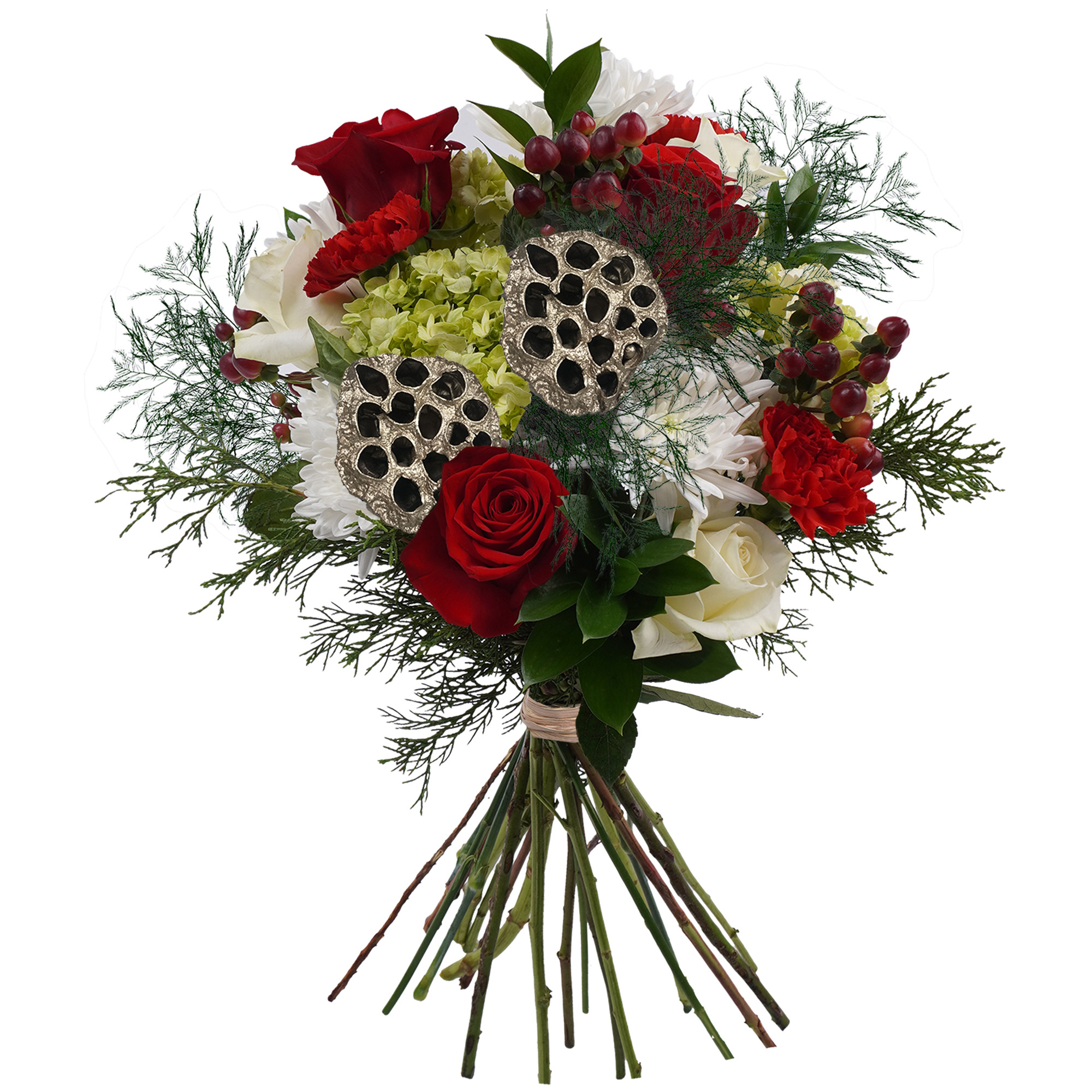 Very Merry Holiday Hand-tied Bouquet