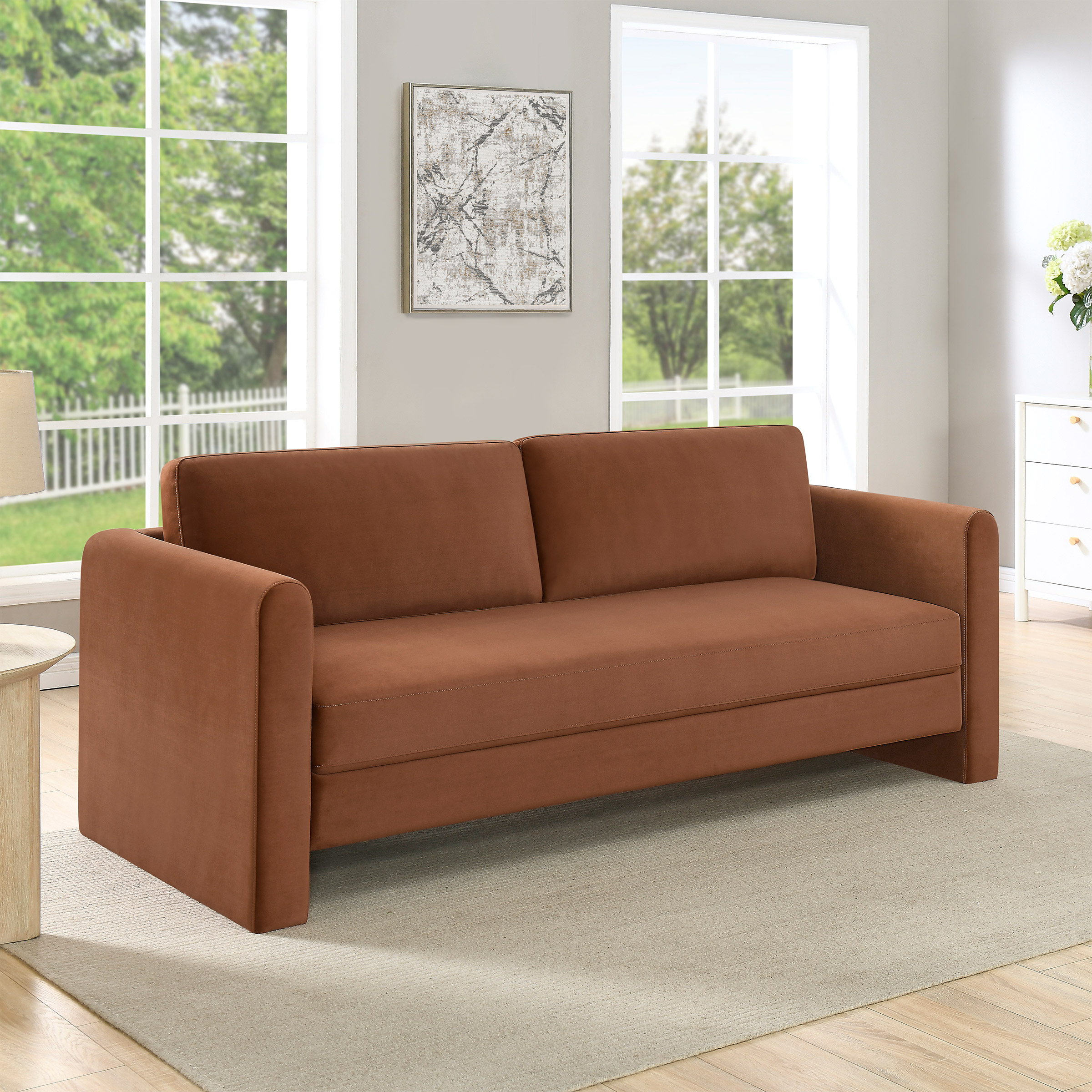 Thomasville Fabric Convertible Sofa