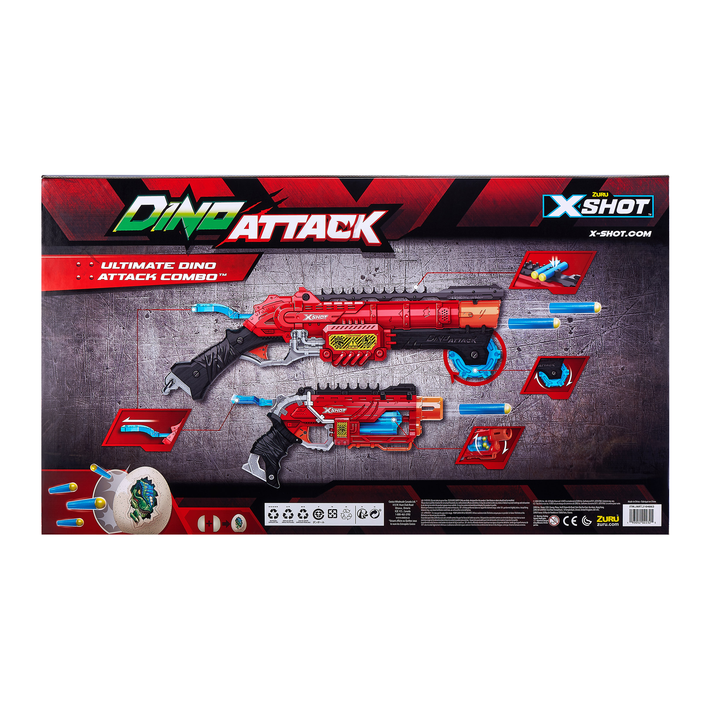 X-Shot Ultimate Dino Attack Combo Set | Costco