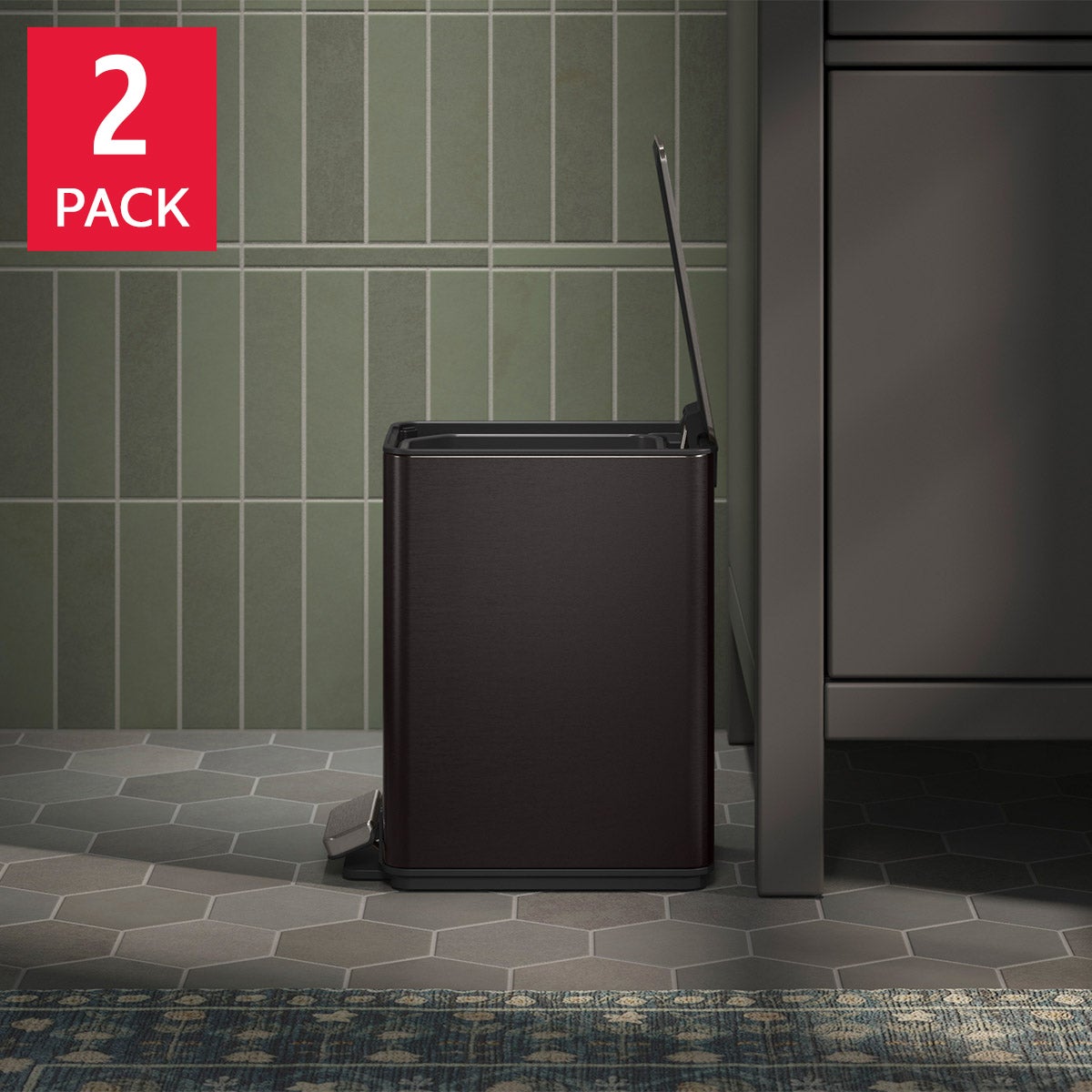 Kohler 6L Step Trash Can, 2-pack
