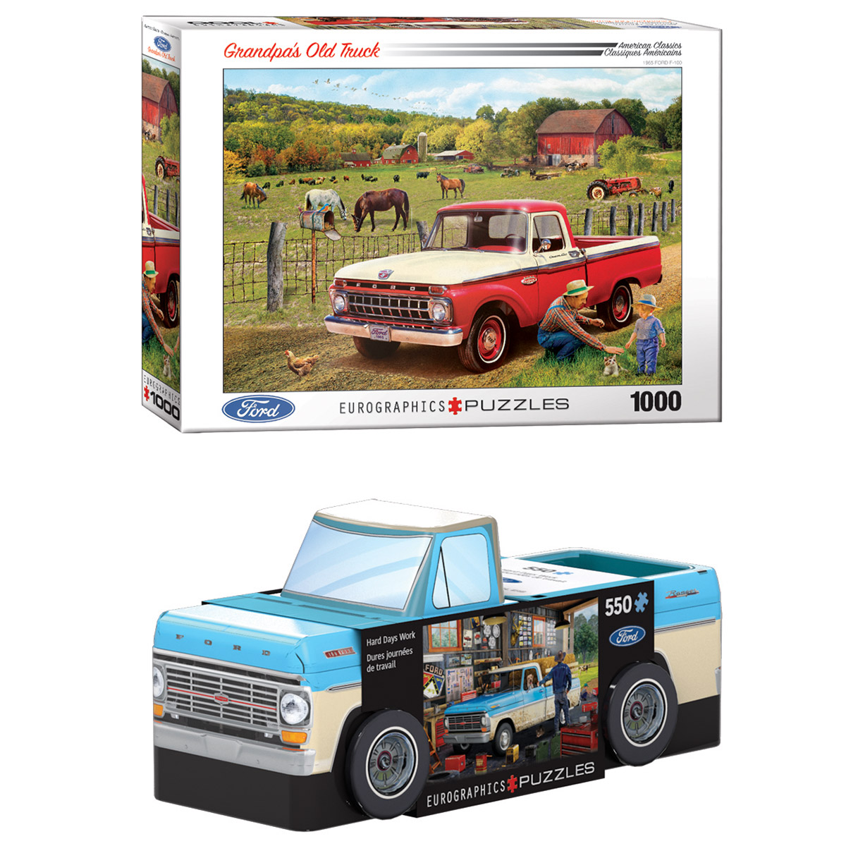 Eurographics Ford Pickup Truck Classic Puzzles - Set of 2 | Costco