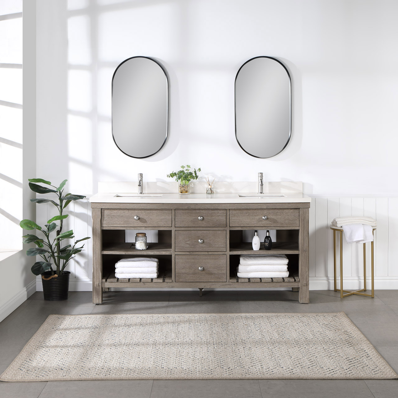 Northridge Home Elbe 72 in. Vanity