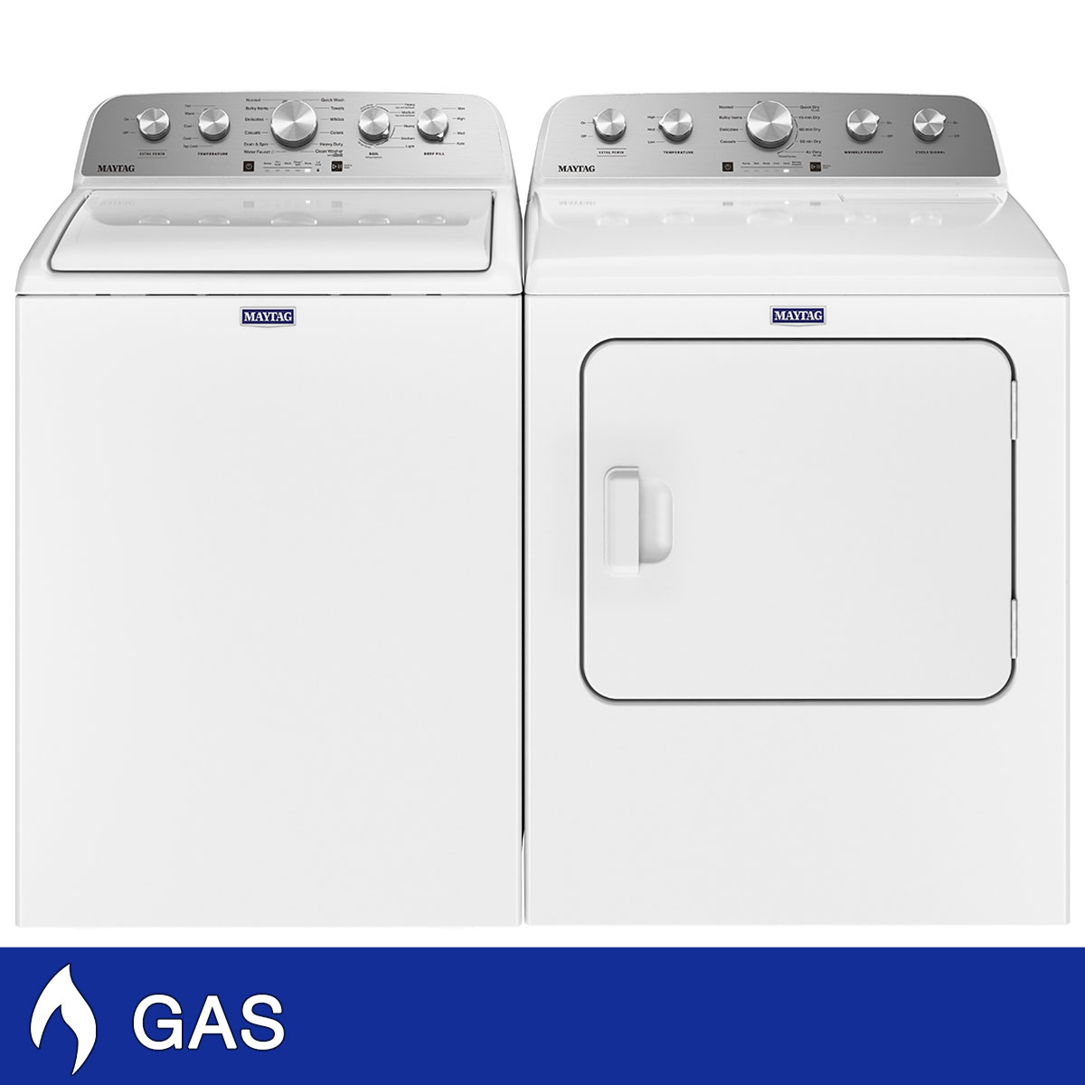 Maytag 4.5 cu. ft. Top Load Washer with Extra Power and 7.0 cu. ft