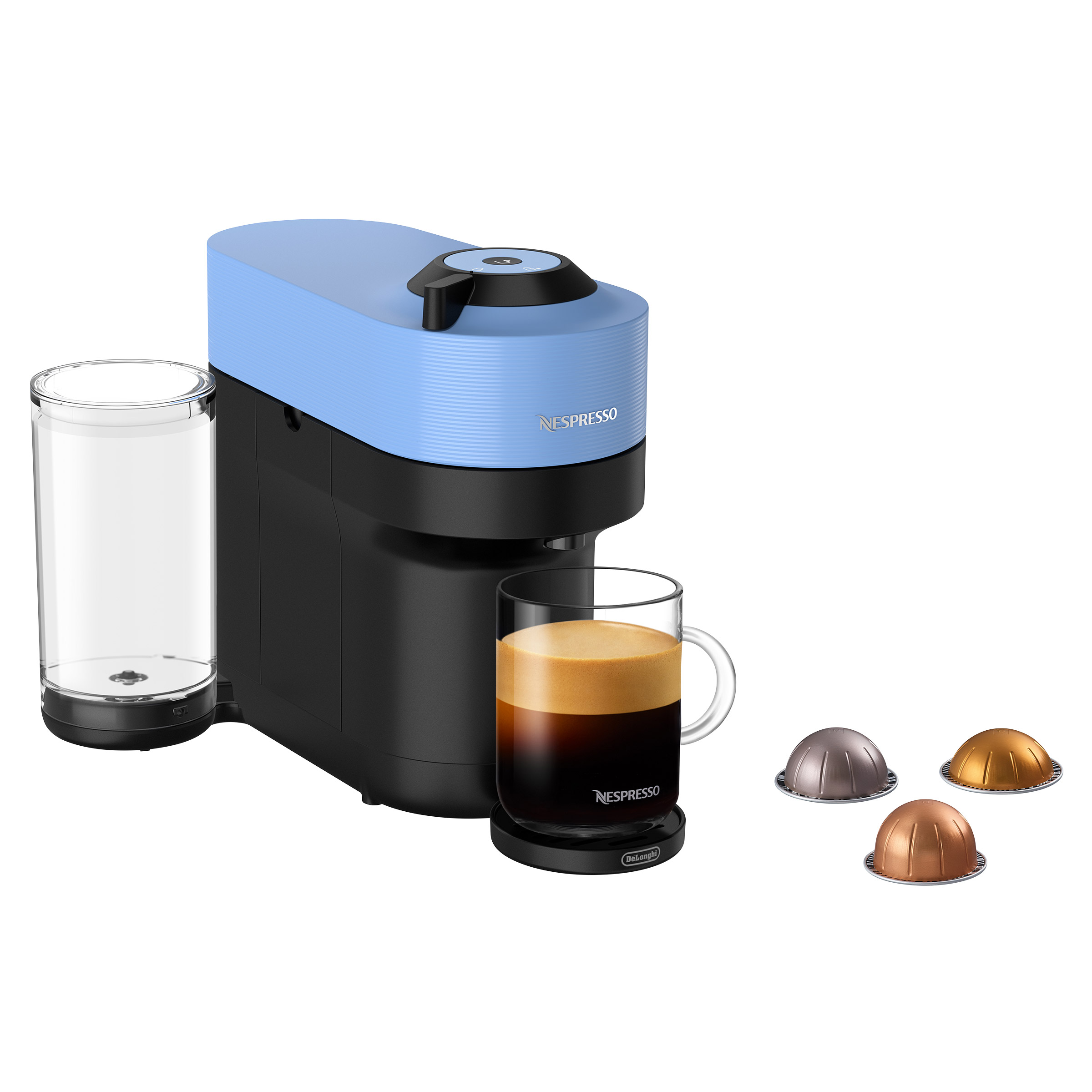 Nespresso Vertuo Pop+ Coffee and Espresso Machine by De'Longhi, Pacific Blue
