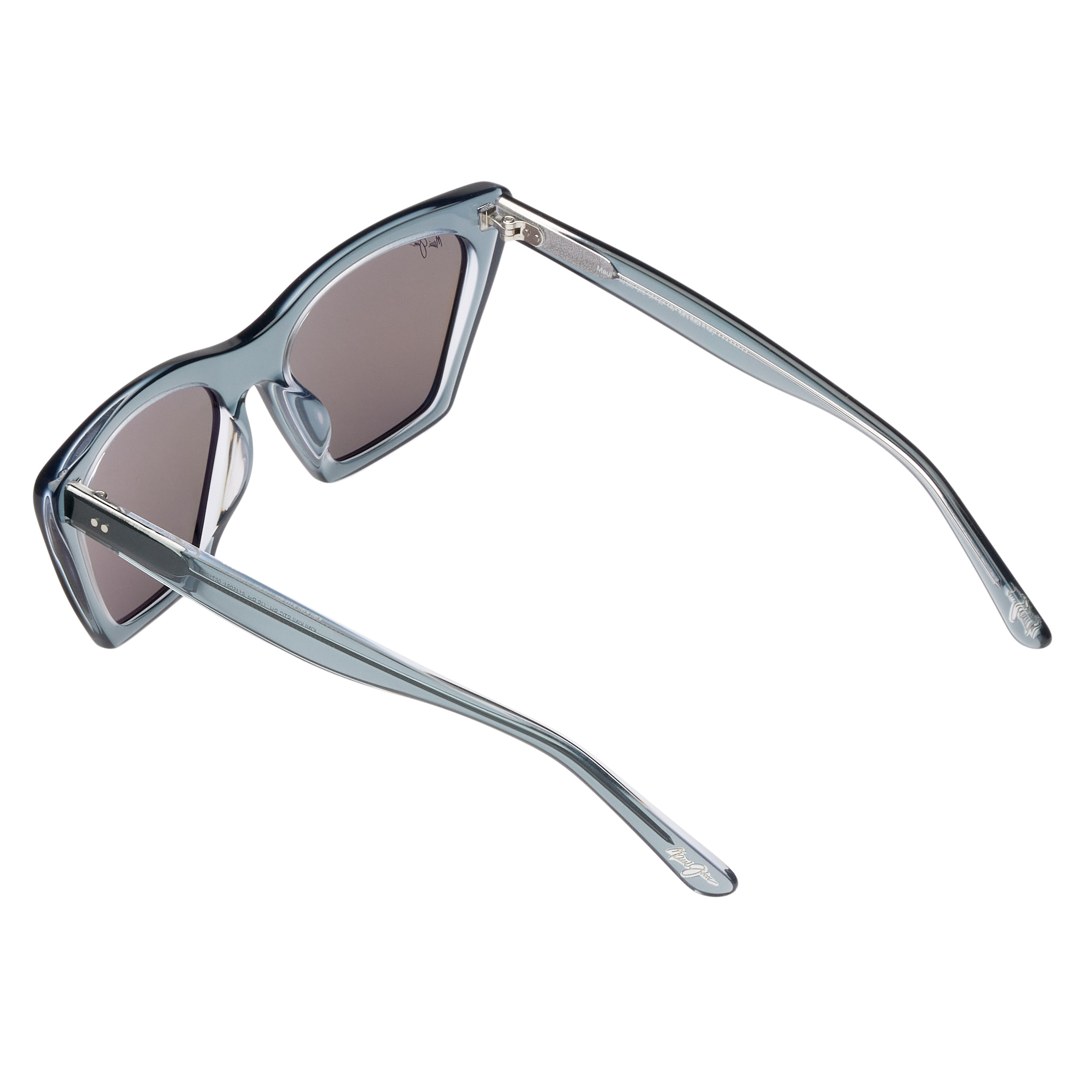 Maui Jim Kini Kini B849-27E Steel Blue with Crystal Blue Hawaii